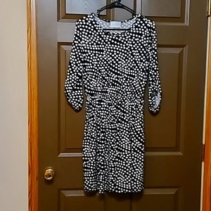 French Grey knit dress